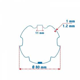 Roue + Couronne Gaposa ZF...