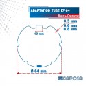 Roue + Couronne Gaposa ZF 64 pour Ø45