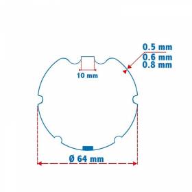 Roue + Couronne Gaposa ZF...