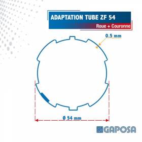Roue + Couronne Gaposa ZF...