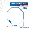 Roue + Couronne Gaposa Octo 40 pour Ø35