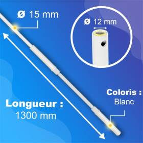 Tringle + Manivelle Blanche...