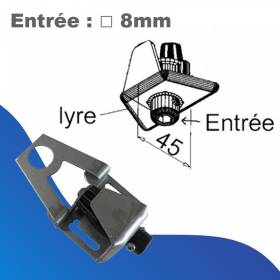 Lyre seule - entrée carré...