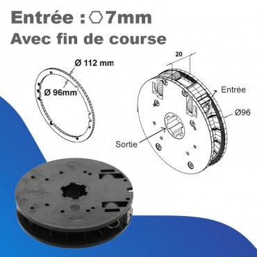 Treuils à vis rapport 1/6 -...
