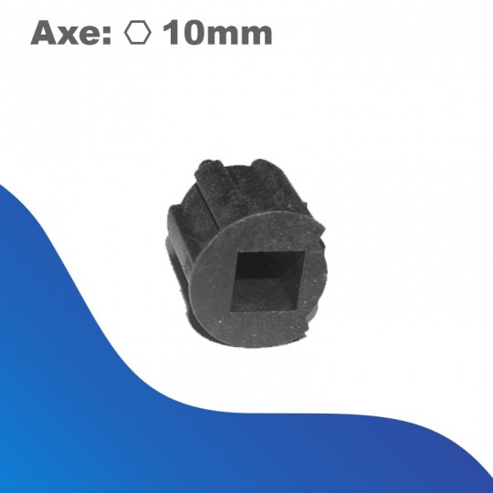 Moyeu seul pour axe hexagonal de 10mm - Deprat