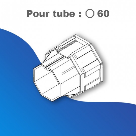 Manchon PVC pour embout débrayeur - adaptation tube Octo...