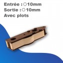 Renvoi parallèle Deprat Sans fin de course | Entrée-sortie hexa 10mm | avec plots
