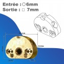 Mini treuil Deprat pour store | Entrée hexa 6mm | Sortie carré 7mm