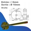 Treuil Geiger Droite - Avec fin de course - Entrée hexa 6mm - Sortie hexa 10mm - Rapport 1/6