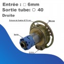 Treuil Geiger Débrayable Droite - Avec fin de course - Entrée carré 6mm - Sortie octo de 40 - Rapport 1/4