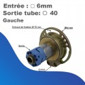 Treuil Geiger Débrayable Gauche - Avec fin de course - Entrée carré 6mm - Sortie octo de 40 - Rapport 1/4