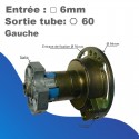 Treuil Geiger Débrayable Gauche - Avec fin de course - Entrée carré 6mm - Sortie octo de 60 - Rapport 1/4