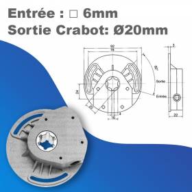Treuil Geiger à vis Gris -...
