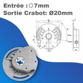 Treuil Geiger à vis Noir -...