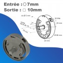 Treuil Imbac-Gaviota 1420 - Avec fin de course - Rapport 1/5 - entrée hexa 7mm - Sortie carré 10mm mâle
