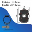 Treuil ACE Rapport 1/11 Couronne acier - Avec fins de course - entrée carré 8mm - sortie hexa 19mm - Imbac-Gaviota
