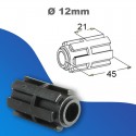 Moyeu ZF crabot mâle alésage 12 mm - pour entraînement treuil ZFC181 et côté opposé manœuvre