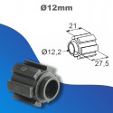 Moyeu court ZF - Sortie crabot Ø12mm pour centrage sur téton Ø12mm
