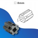 Moyeu ZF - Ø 12 x carré de 8 mm