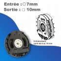 Treuils ZF Technivis - Avec fin de course - rapport 1/5,25 - Entrée hexa 7mm - Sortie crabot GEIGER Ø 20 mm