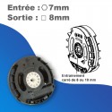 Treuils ZF Technivis - Sans fin de course - rapport 1/6 - Entrée hexa 7mm - Sortie carré de 8mm