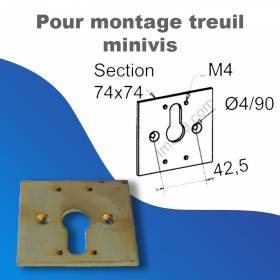 Plaque support de treuil...