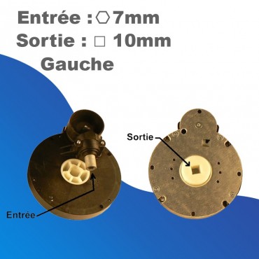 Treuil ZF pour Store Screen Ø48mm - rapport 1/2,33 - Entrée hexa