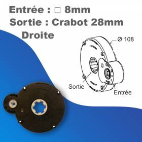 Treuil ZF sortie latérale...