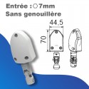 Renvoi de mouvement coloris blanc - sans genouillère