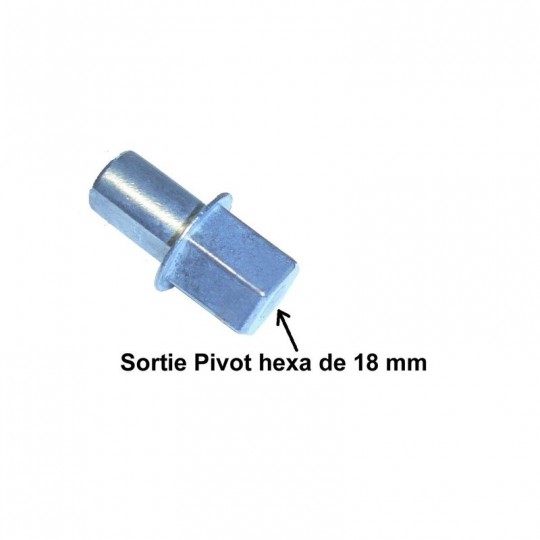 Pivot hexa 18mm pour treuil Selve