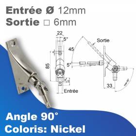 Double cardan à 90° -...