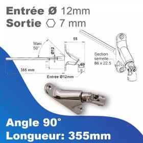 Double cardan à 90° -...