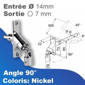 Double cardan avec bâti...