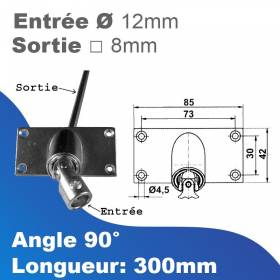 Double cardan à 90° -...
