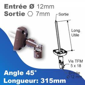 Genouillère à 45° - Entrée...