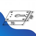 Plaque de reprise pour bloc guide genouillère 45° - Zurfluh-Feller