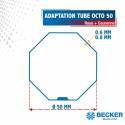 Adaptation R + C moteur BECKER Ø50 pour tube octo 50