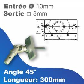 Sortie de caisson PVC...