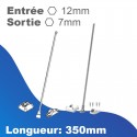 Sortie de caisson invisible - Sortie treuil: hexa 7mm - Sortie tringle Ø12mm