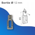 Manchon à boucle - Sortie A: boucle 10mm - Sortie B Ø12mm + goupille
