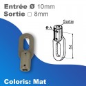 Manchon à boucle - Sortie A: boucle 10mm - Sortie B: carré 8mm