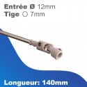Genouillere droite Rehau Ø 12 mm - pour coffre S762 Plus