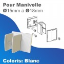Clip de manivelle avec déport - ZF - blanc