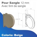 ZF Conviv - Enrouleur + 5ml de sangle 12mm - Beige