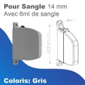 ZF Alutoile - Enrouleur pivotant + 6ml de sangle 14mm - Blanc