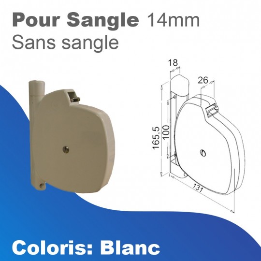 Enrouleur sans sangle Deprat Polyvalent - pour sangle de...