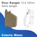 Enrouleur sangle orientable Siral - sans sangle - sangle 12 à 16mm - Blanc
