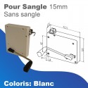 Enrouleur à manivelle à sangle Siral - Sans sangle - Pour sangle de 15mm