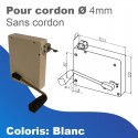 Enrouleur à manivelle à cordon Siral - Sans cordon + Pour cordon de Ø4mm