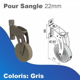 Enrouleur sangle orientable...